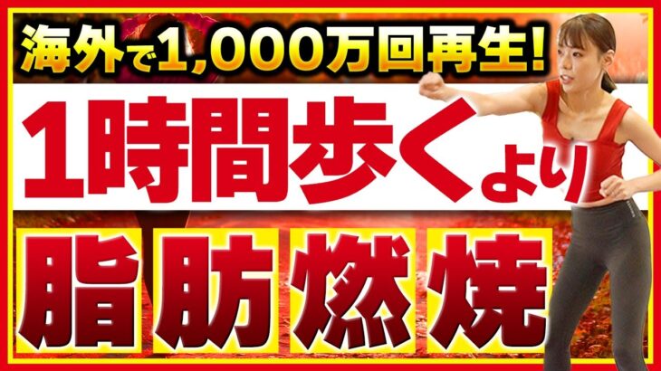 【10分だけの有酸素運動🔥】外出不要!!お家で汗流してお腹スッキリ脂肪燃焼!!【ダイエット】