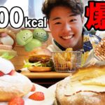 【大食い】東京でふわとろパンケーキやディズニー、あんバター大人気ハンバーグ屋さんで爆食！【モッパンチートデイ】