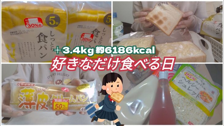 【理想を予定に変える】チートデイで決闘値を上げた日【食パン／菓子パン／アイス／モッパン／ゆる筋トレ／ボディメイク／減量／大食い／爆食／一人暮らしOL】