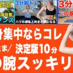 【二の腕痩せ10分決定版】座ったまま!!これだけで二の腕痩せる【見た目が変わるダイエット】