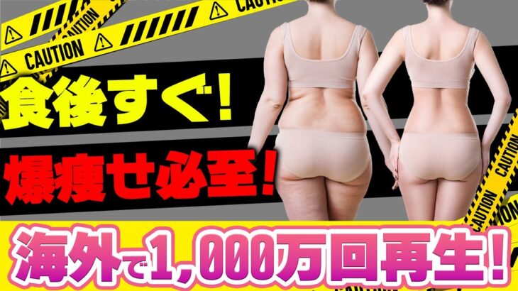 【海外は異次元すぎた】食後すぐ!この運動で爆痩せする!【ダイエット】